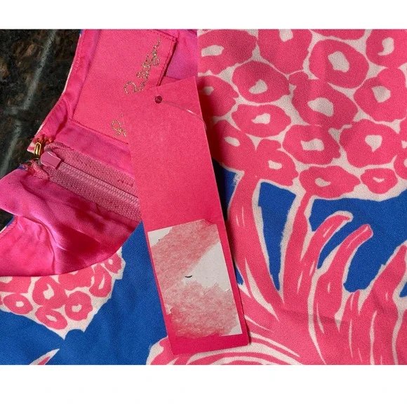 Lilly Pulitzer Blanca‎ Stretch Romper Dress Shift Little Flamenco Pineapp… - Picture 12 of 14